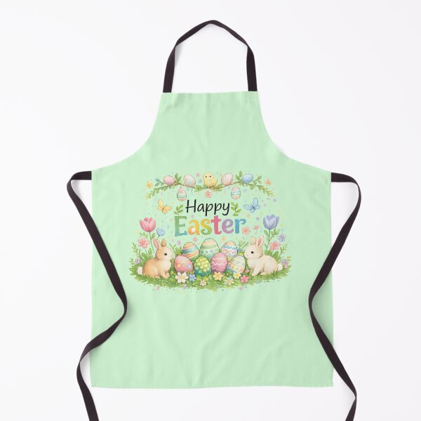 Item preview, Cute Watercolor Easter Bunnies and Floral Garden Illustration designed and sold by Lio-lio.