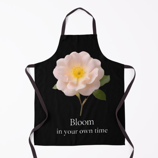 Item preview, Bloom In Your Own Time - Minimalist Floral Quote Art designed and sold by MCV-Designs.