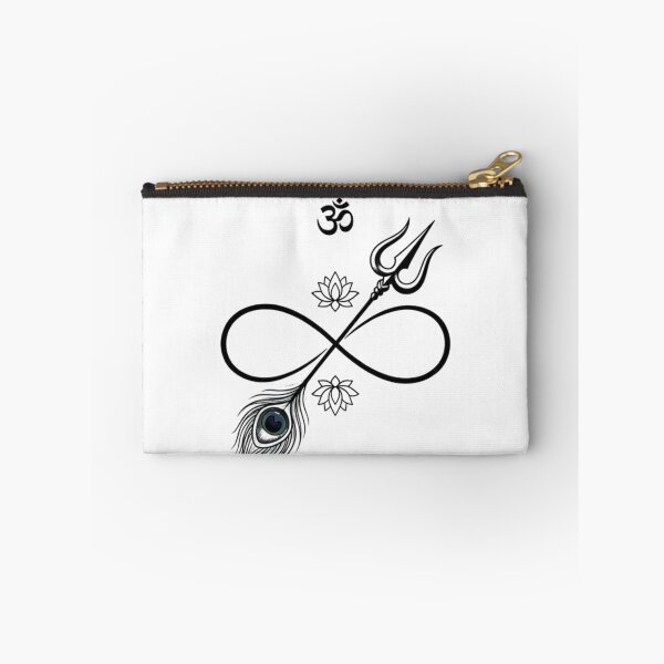 Item preview, Minimalist Divine Harmony: Trishul, Om & Peacock Feather designed and sold by RickyStick.