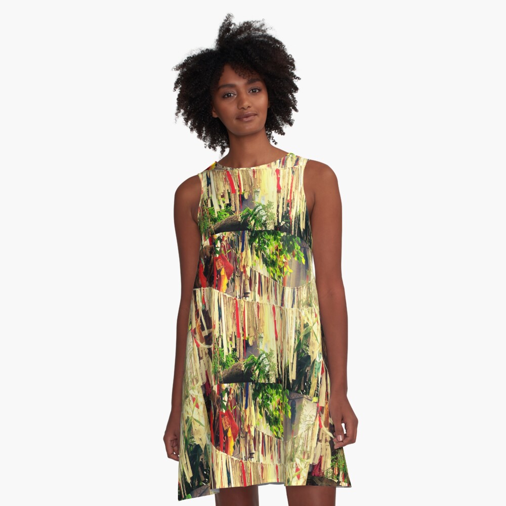 colors of the rainbow, Rainbow A-Line Dress