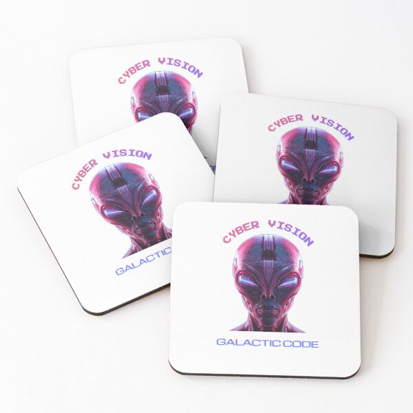 Item preview, Cyber Vision Galactic Code - Futuristic Neon Alien designed and sold by CiNi13.