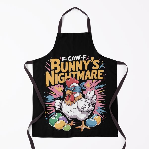 Item preview, F-Caw-F Bunny's Nightmare – Easter Chicken Bandana Tee V1 designed and sold by DarylWelsh2024.