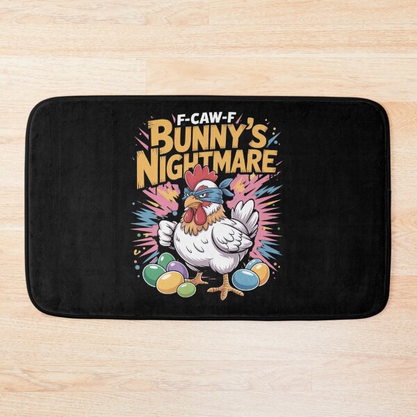 Item preview, F-Caw-F Bunny's Nightmare – Easter Chicken Bandana Tee V1 designed and sold by DarylWelsh2024.