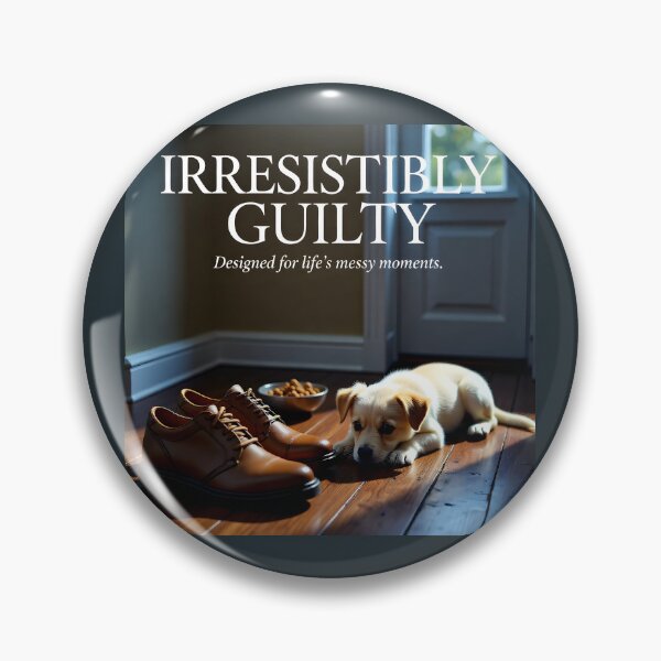 Item preview, Irresistibly Guilty — Designed for Life’s Messy Moments | Playful Pet Lifestyle Image designed and sold by Creative-RE.