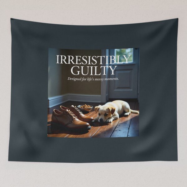 Item preview, Irresistibly Guilty — Designed for Life’s Messy Moments | Playful Pet Lifestyle Image designed and sold by Creative-RE.