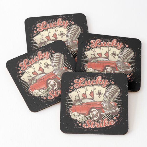 Item preview, Lucky Strike Vintage Casino T-Shirt Design | Retro Car, Poker Cards & Dice Graphic Tee | Classic Gambling Style Artwork designed and sold by Anikagroups.