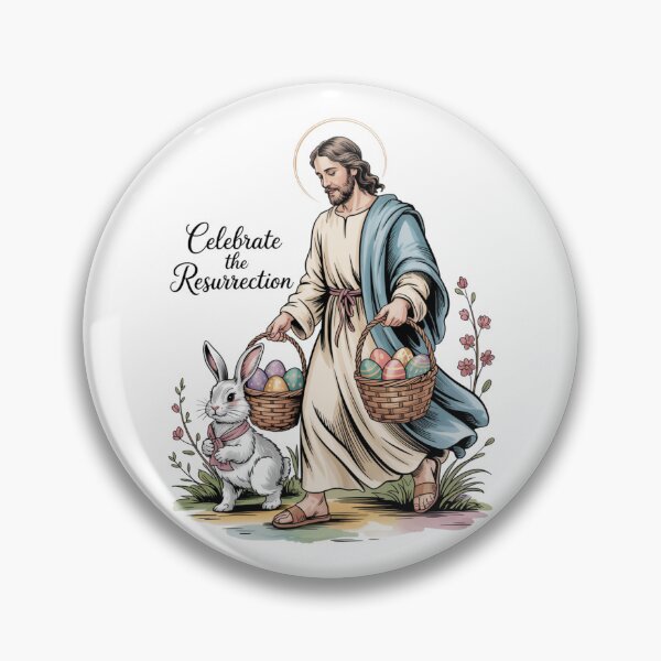 Item preview, Jesus & the Easter Bunny – Christian Easter Egg Faith Tee V1 designed and sold by DarylWelsh2024.