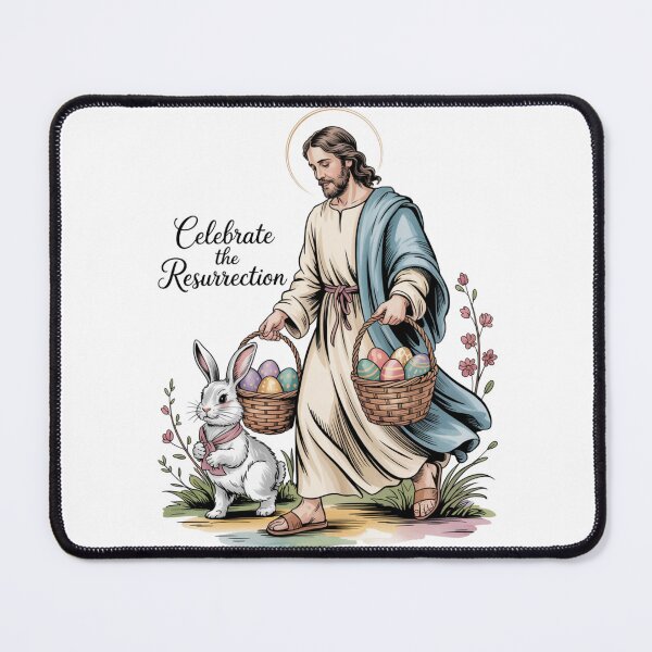 Item preview, Jesus & the Easter Bunny – Christian Easter Egg Faith Tee V1 designed and sold by DarylWelsh2024.