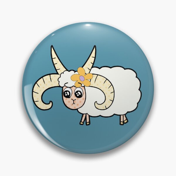 Item preview, Cute Fluffy Sheep with a Flower designed and sold by ChathuStrokes.