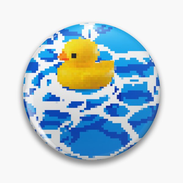 Item preview, Rubber Duck In Water Pixel Art designed and sold by frutigerdesigns.