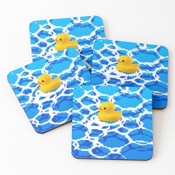 Item preview, Rubber Duck In Water Pixel Art designed and sold by frutigerdesigns.
