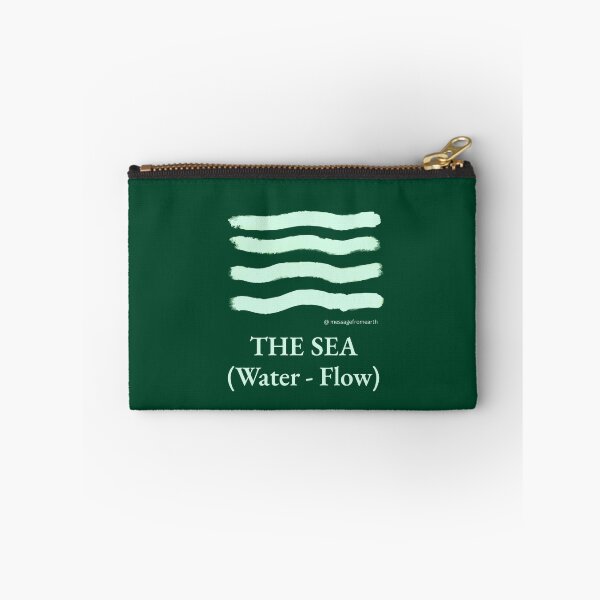 Item preview, Sea - Neolithic Cipher - Water and Flow - Minimalist T-Shirt - #1 designed and sold by Message from Earth.