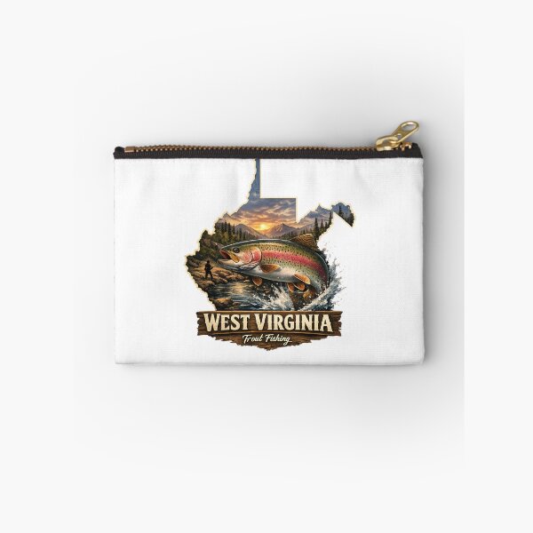 Item preview, West Virginia Trout Fishing Shirt – Rustic Mountain State Fisherman Tee – Appalachian Fishing Gift designed and sold by WildWonderfulWear.