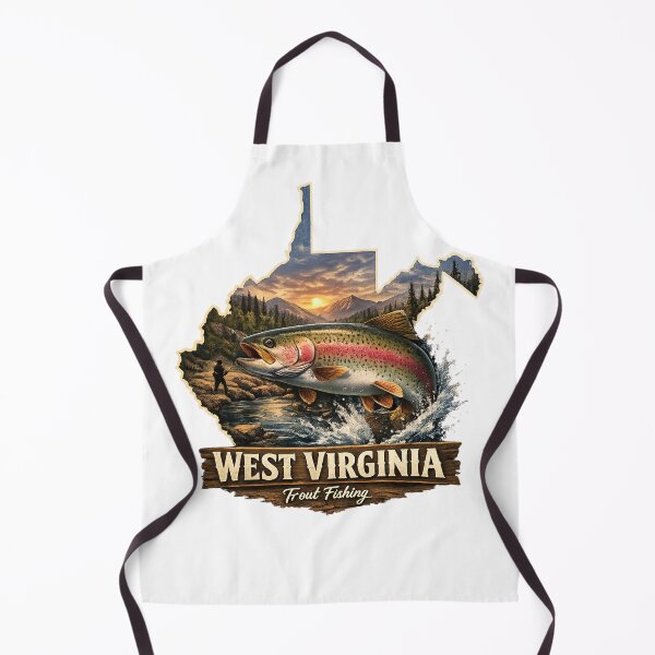 Item preview, West Virginia Trout Fishing Shirt – Rustic Mountain State Fisherman Tee – Appalachian Fishing Gift designed and sold by WildWonderfulWear.