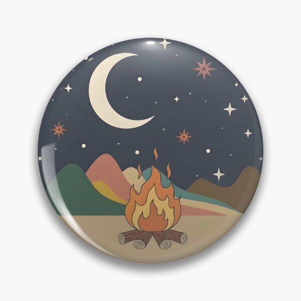 Item preview, Boho Campfire Retro Scene designed and sold by LMDIGITAL6.