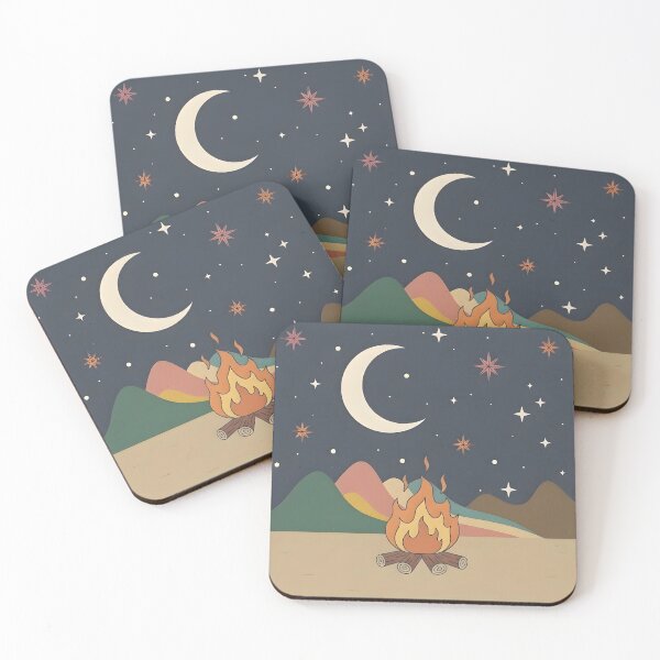 Item preview, Boho Campfire Retro Scene designed and sold by LMDIGITAL6.