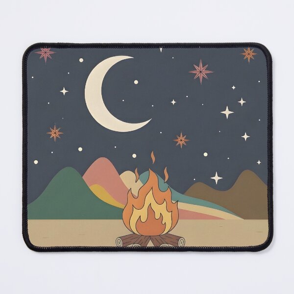 Item preview, Boho Campfire Retro Scene designed and sold by LMDIGITAL6.