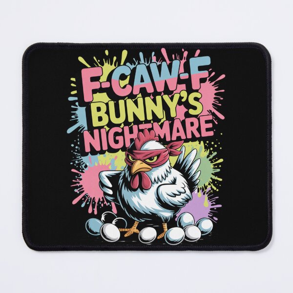 Item preview, F-Caw-F Bunny's Nightmare – Easter Chicken Bandana Tee V3 designed and sold by DarylWelsh2024.
