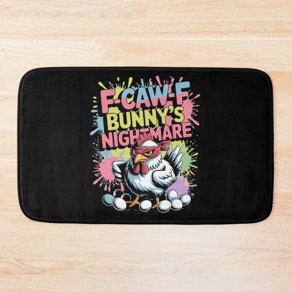 Item preview, F-Caw-F Bunny's Nightmare – Easter Chicken Bandana Tee V3 designed and sold by DarylWelsh2024.