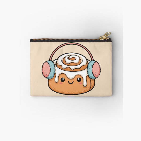 Item preview, Kawaii Cinnamon Roll wearing Earmuffs designed and sold by Amir Faysal.