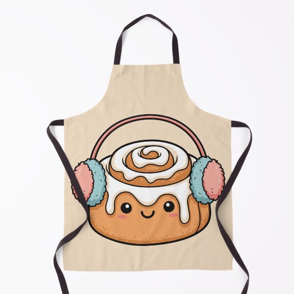 Item preview, Kawaii Cinnamon Roll wearing Earmuffs designed and sold by Amir Faysal.