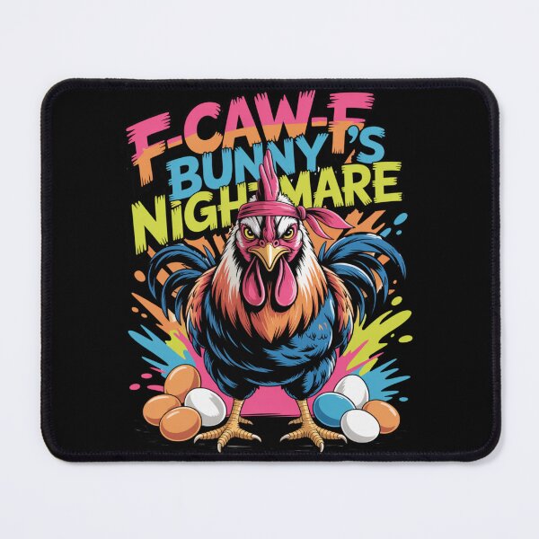 Item preview, F-Caw-F Bunny's Nightmare – Easter Chicken Bandana Tee V4 designed and sold by DarylWelsh2024.