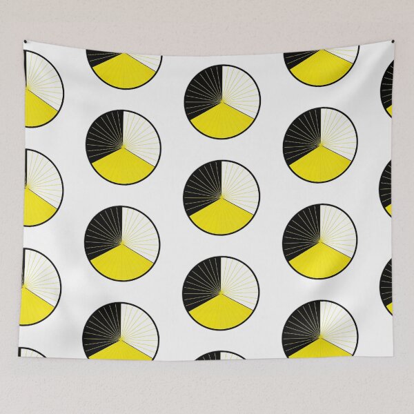 Item preview, Minimalist yellow and white circle with rays designed and sold by ALMorgan16.