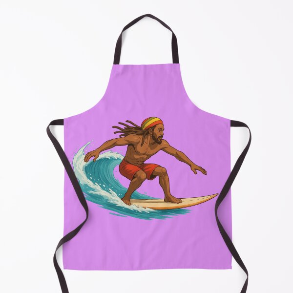 Item preview, Rasta Surfing on waves designed and sold by Pink Monkey.