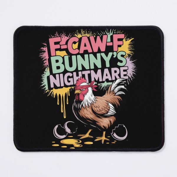 Item preview, F-Caw-F Bunny's Nightmare – Easter Chicken Bandana Tee V6 designed and sold by DarylWelsh2024.