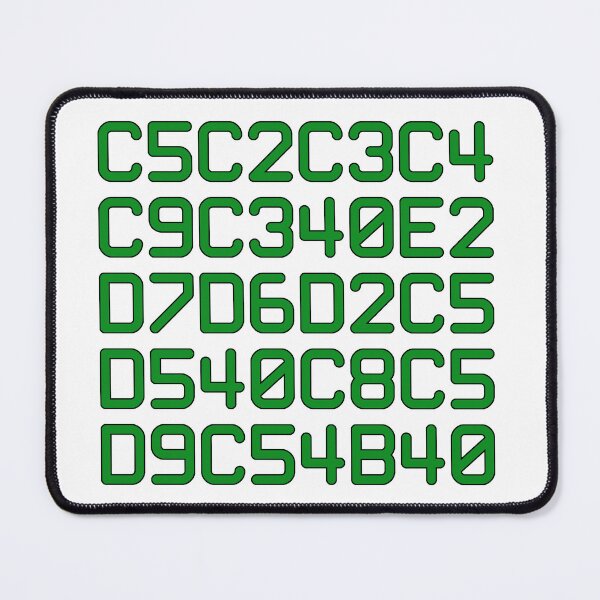Item preview, EBCDIC hex computer code spoken here (green) designed and sold by bravoalpha.