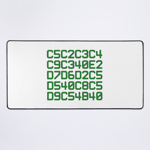 Item preview, EBCDIC hex computer code spoken here (green) designed and sold by bravoalpha.