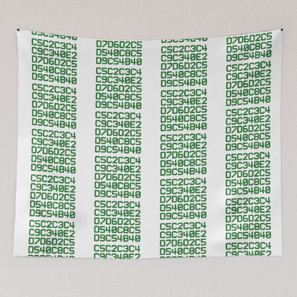 Item preview, EBCDIC hex computer code spoken here (green) designed and sold by bravoalpha.