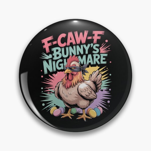 Item preview, F-Caw-F Bunny's Nightmare – Easter Chicken Bandana Tee V7 designed and sold by DarylWelsh2024.