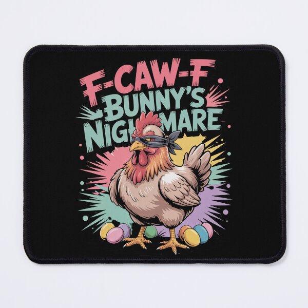 Item preview, F-Caw-F Bunny's Nightmare – Easter Chicken Bandana Tee V7 designed and sold by DarylWelsh2024.