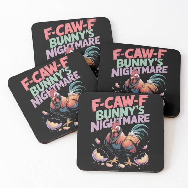 Item preview, F-Caw-F Bunny's Nightmare – Easter Chicken Bandana Tee V8 designed and sold by DarylWelsh2024.