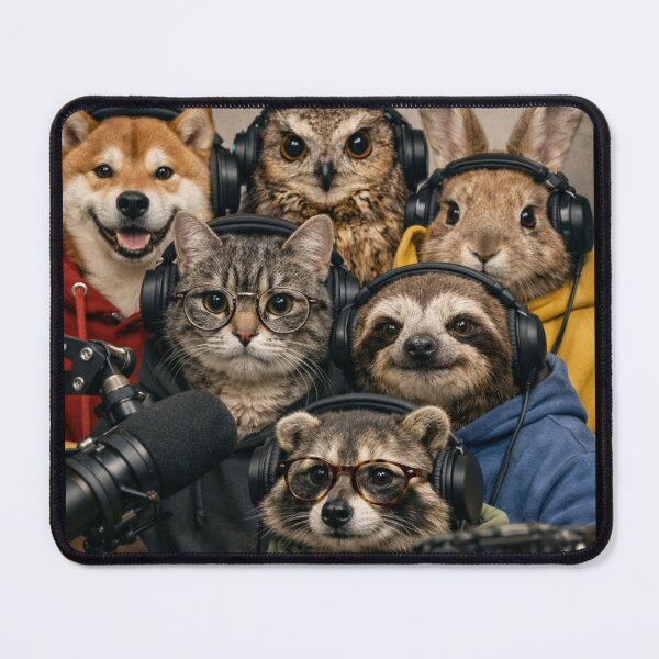 Item preview, Influencers Raccoon Cat Dog Owl sloth Rabbit on Live  designed and sold by Jokerstyle.