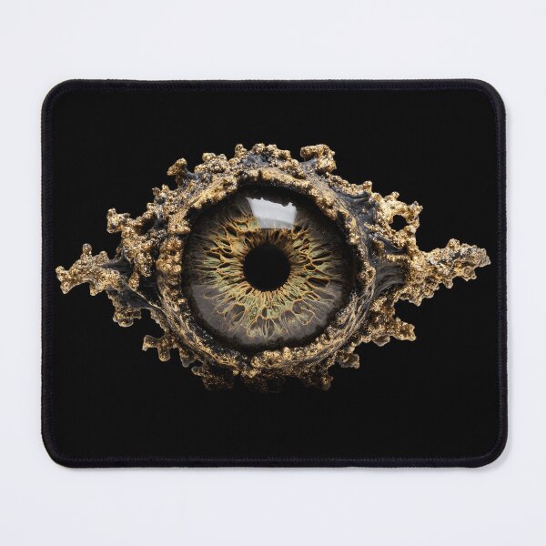 Item preview, Surreal Fantasy Eye Entrapped in Volcanic Rock and Gold Ore designed and sold by Niageadon.