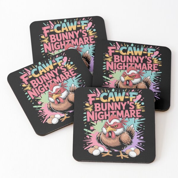 Item preview, F-Caw-F Bunny's Nightmare – Easter Chicken Bandana Tee V10 designed and sold by DarylWelsh2024.