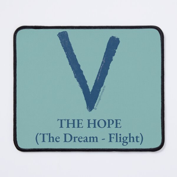 Item preview, Hope - Neolithic Cipher - Dream and Flight - Minimalist T-Shirt - #1 designed and sold by Message from Earth.