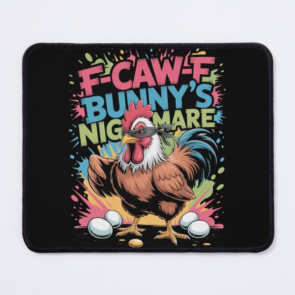 Item preview, F-Caw-F Bunny's Nightmare – Easter Chicken Bandana Tee V11 designed and sold by DarylWelsh2024.