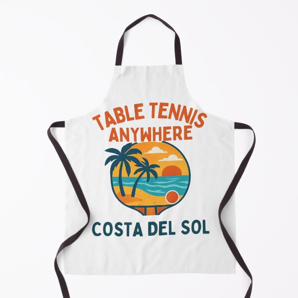 Item preview, Costa Del Sol Spain Table Tennis Sunset Retro Ping Pong Paddle T-Shirt designed and sold by OhMyPingCo.