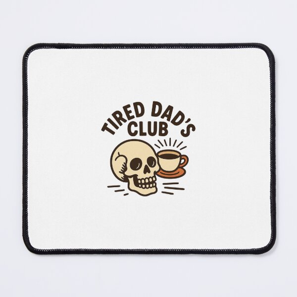Item preview, Tired Dad’s Club — Retro Skeleton Coffee Illustration | Funny Fatherhood Skull Art designed and sold by Colorful-Garden.