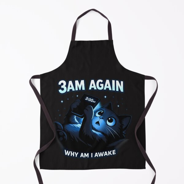 Item preview, 3AM Again Cat Shirt – Funny Insomnia Cat Meme Tee, Night Owl Phone Addiction Humor T-Shirt, Late Night Anxiety Cat Design designed and sold by AdicretorDesign.