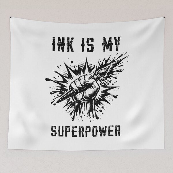 Item preview, Ink Is My Superpower – Artist power designed and sold by SidTastic .