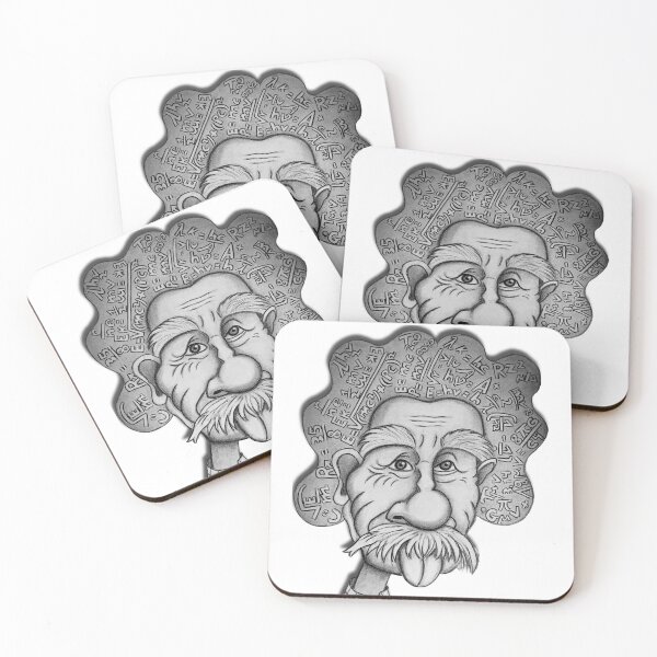 Item preview, Albert Einstein: The Geometry of Genius - Artistic Caricature designed and sold by Trazos Cósmicos de Libertad .