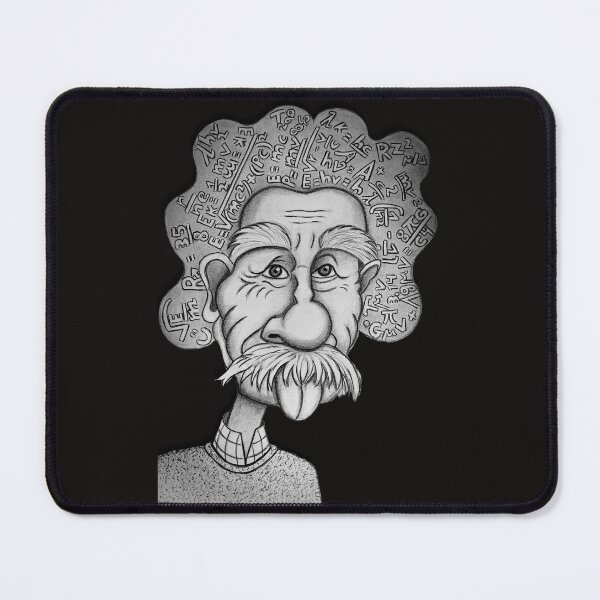 Item preview, Albert Einstein: The Geometry of Genius - Artistic Caricature designed and sold by Trazos Cósmicos de Libertad .