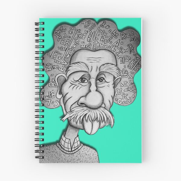 Item preview, Albert Einstein: The Geometry of Genius - Artistic Caricature designed and sold by Trazos Cósmicos de Libertad .