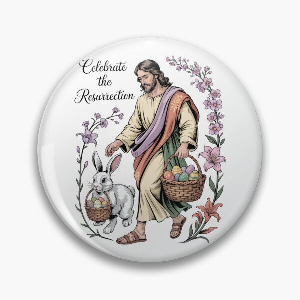 Item preview, Jesus & the Easter Bunny – Christian Easter Egg Faith Tee V2 designed and sold by DarylWelsh2024.