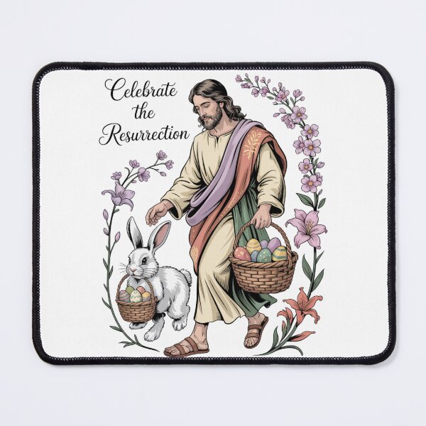 Item preview, Jesus & the Easter Bunny – Christian Easter Egg Faith Tee V2 designed and sold by DarylWelsh2024.