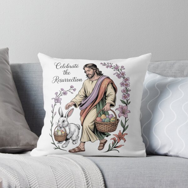 Item preview, Jesus & the Easter Bunny – Christian Easter Egg Faith Tee V2 designed and sold by DarylWelsh2024.